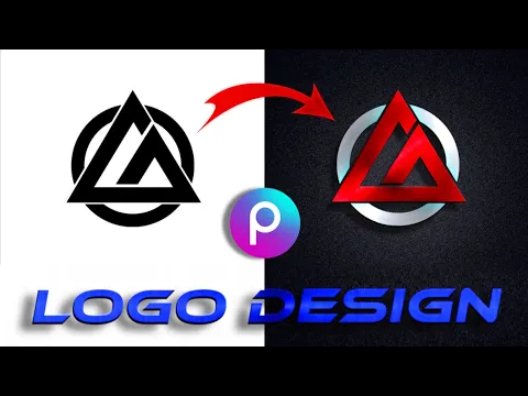How to design brand logo in picsart || Logo making tutorial
