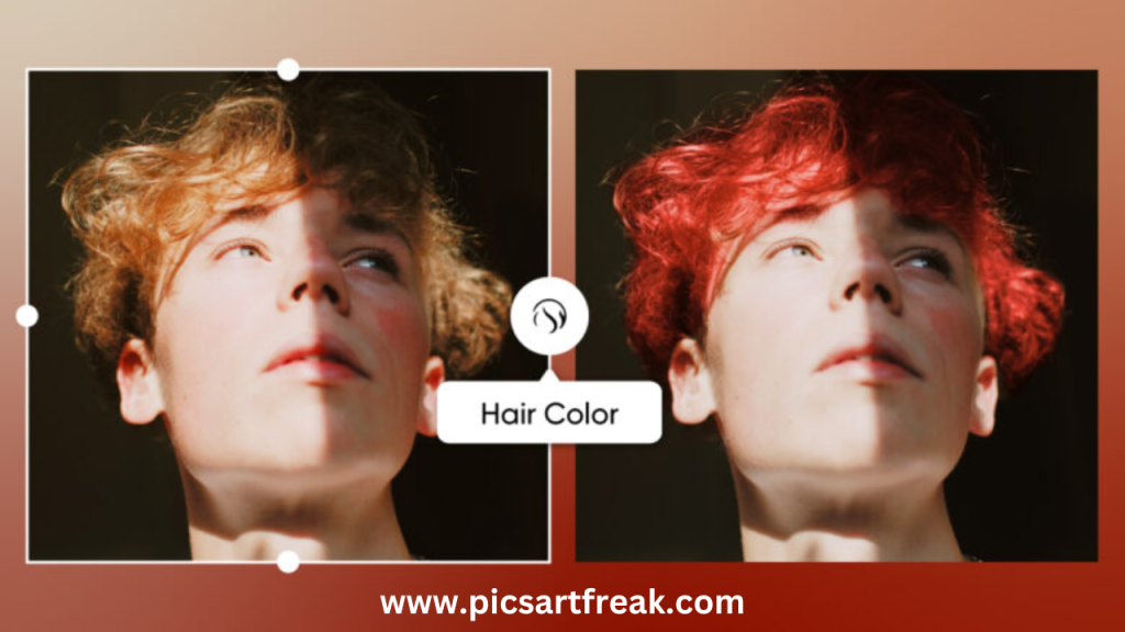 how to change hair color in picsart