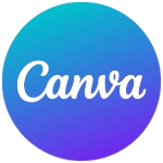 A logo of Canva for understanding the the difference between Picsart vs Canva.